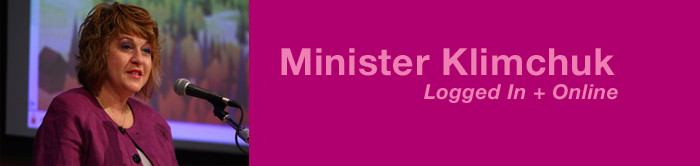 Minister Klimchuk banner