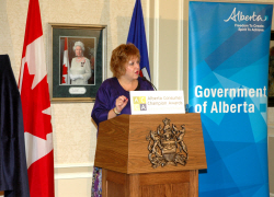 Minister Klimchuk opens the ceremony